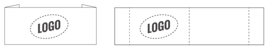 Label with end fold and middle fold