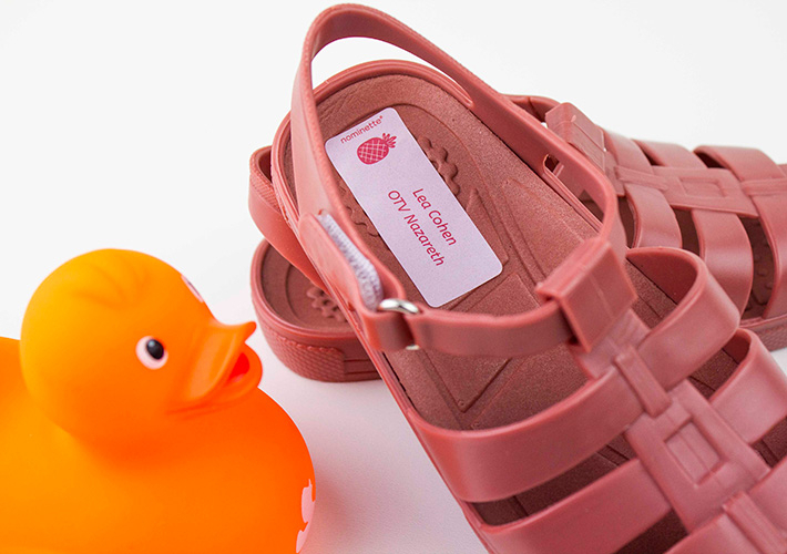 Stoffen naamstickers