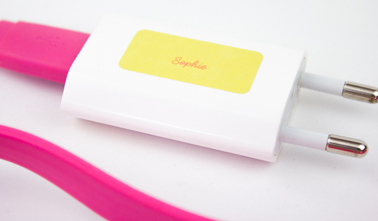 Mini naamstickers voor spulletjes