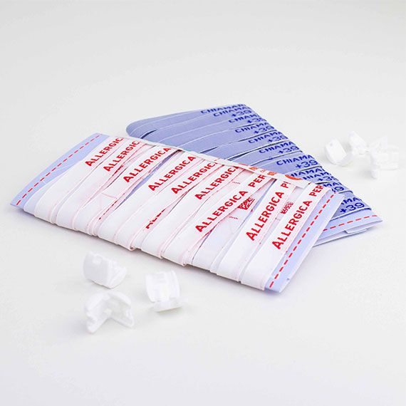 SOS polsbandje met plastic sluiting